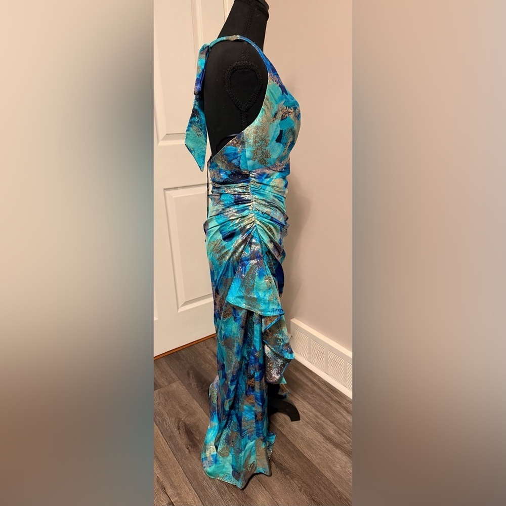 Ramy Brook romantic Blue and metallic silver Dress “Hughes dress” - Picture 7 of 9